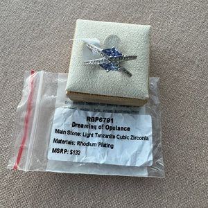 Bp Bomb Party 2023 December Size 8 Ring "Dreaming in Opulence" Rhodium & Tanz